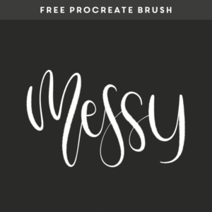 messy – free procreate brush