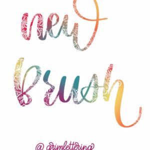 mandala lettering brush procreate