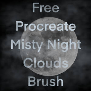 misty night clouds brush