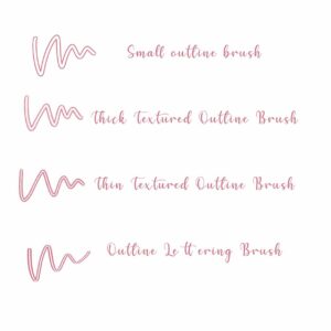 my free outline brush set!!