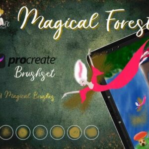 new magical forest procreate mini set!