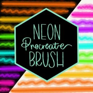 neon procreate brush