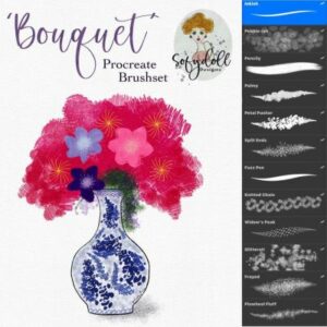 new free ‘bouquet’ brushset!