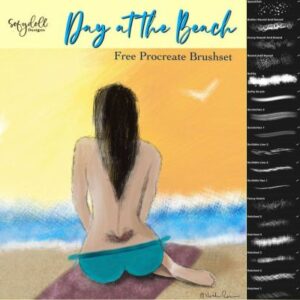 new, free ‘day at the beach’ brushset
