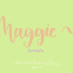 new flat lettering brush!