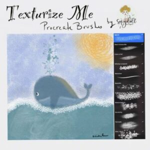 new ‘texturize me’ procreate brushset