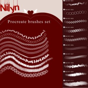 nilyn procreate 10 brushes set