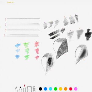 notes app pencil brush