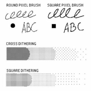 pixel art brush set