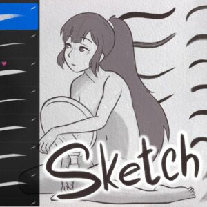 procreate basic brushset for sketching free pack