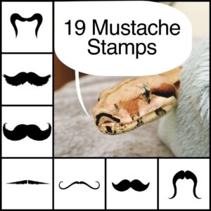 procreate brushes mustache stamps