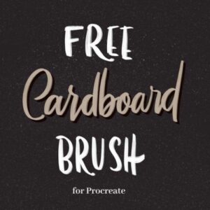 procreate cardboard brush