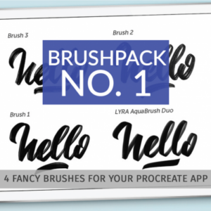 procreate fabian lettering brush pack