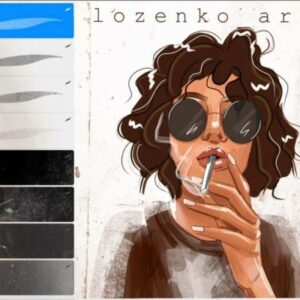 procreate film grain free