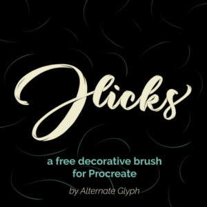 procreate flick brushes