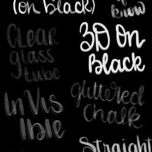 procreate funky lettering brushset