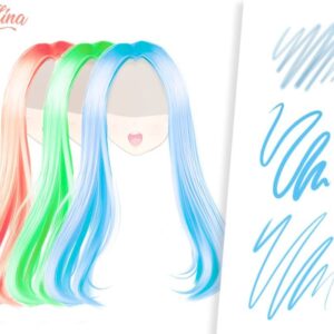 procreate hair brushes