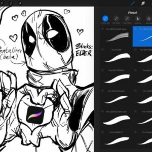 procreate ink set brush pack