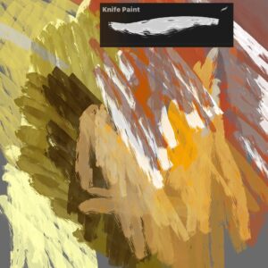 procreate knife paint brush