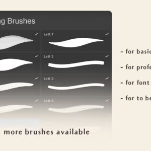 procreate lettering brushes