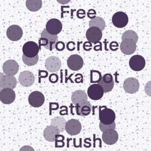 procreate polka dot pattern brush