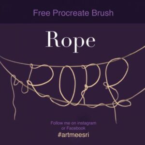 procreate rope styled brush