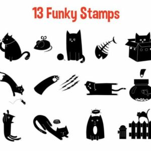 procreate stamp brushes cats