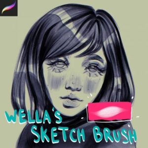 procreate wella sketch brush