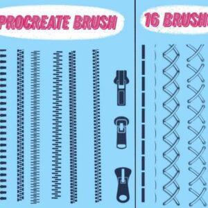 procreate zipper brushset