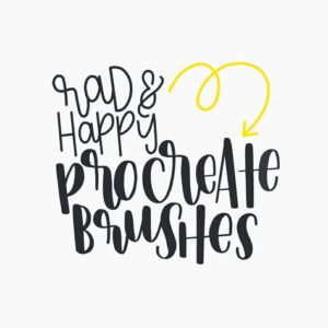 rad&happy procreate brushes
