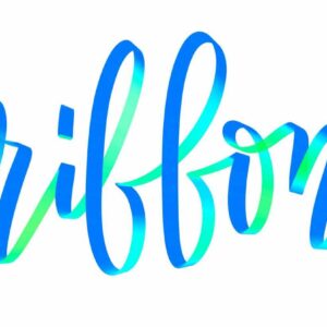 rainbow ribbon lettering brush d2l