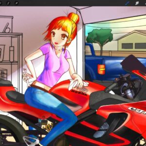 real old school double action airbrush procreate