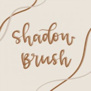 shadow lettering brushset