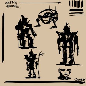 sketch brush procreate