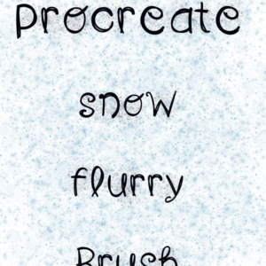 snow flurry brush procreate