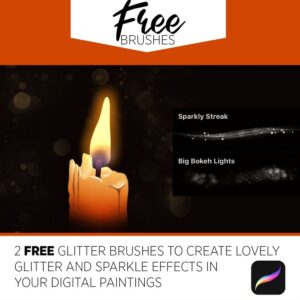 sparkly streak free brushes for procreate