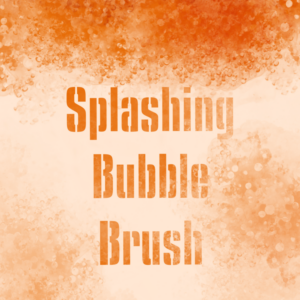splashing bubble brush