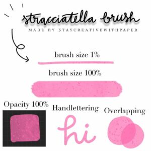 stay creative with paper stracciatella brush