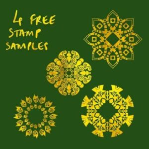 symmetrical design stamps (free)