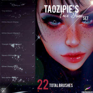 's face shine brushset procreate