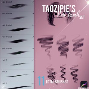 's hair set (procreate)