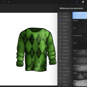 textile brushes set procreate