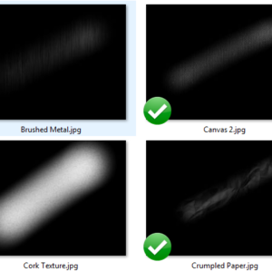 texture brushes canvas paper etc