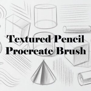 textured pencil sanin free brushes for procreate