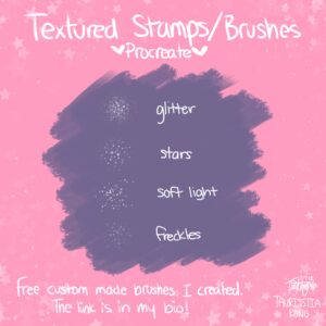 textured stamps brushes