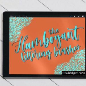 the flamboyant lettering brushes