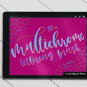 the flamboyant lettering brushes for procreate