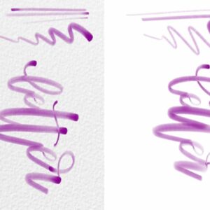 watercolor lettering brush for procreate