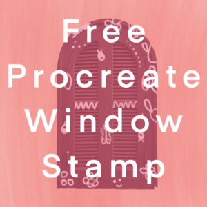 window stamp brush procreate