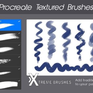 x textured free brushes for procreate